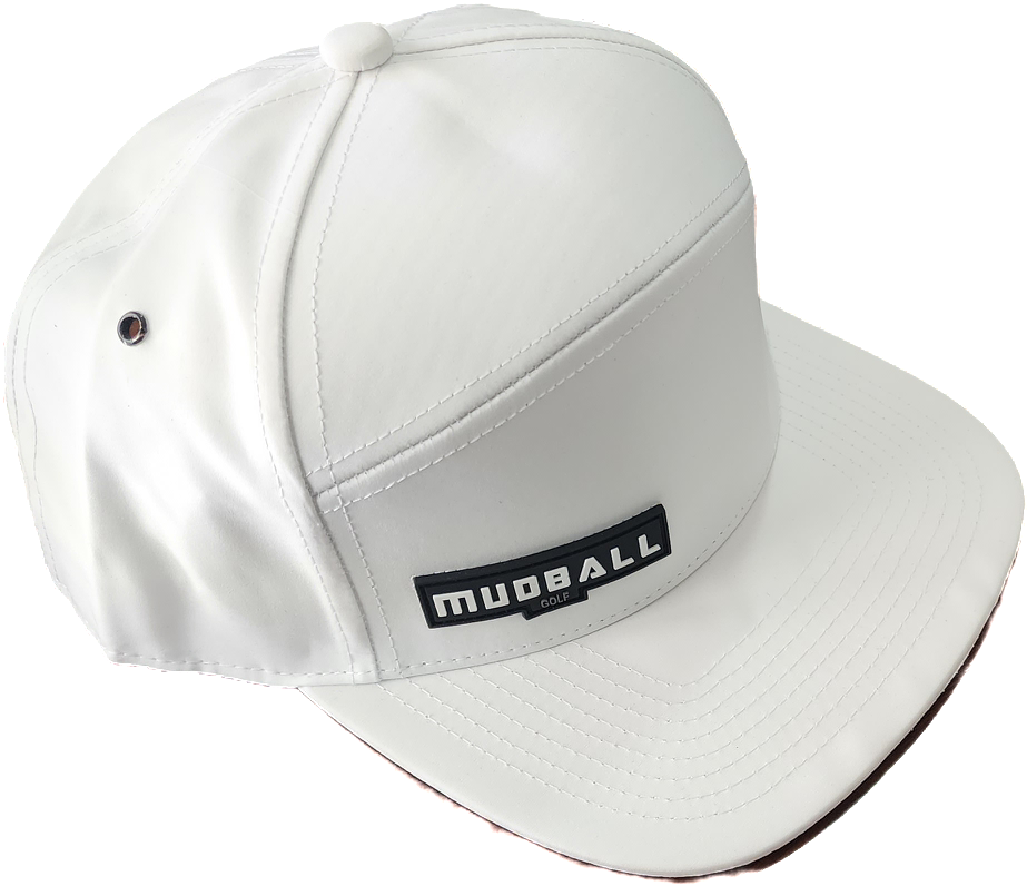 Mudball Golf Waterproof Cap - White