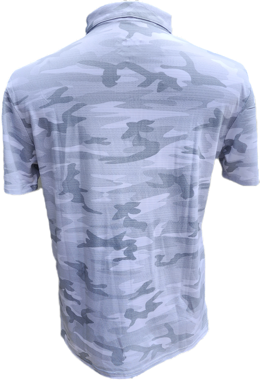 Mudball Golf - Men's Golf Shirt - White Camo