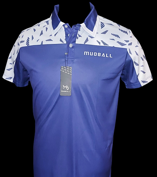 Golf Shirt~ Blue/White~New Era