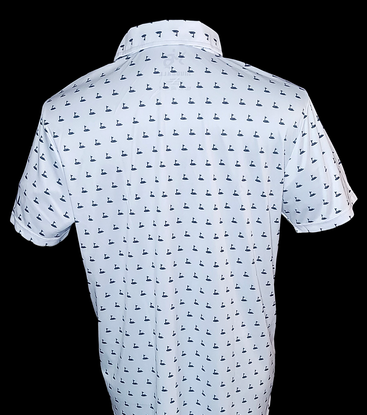 Golf Shirt~Flags White