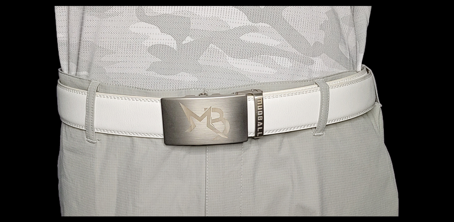Golf Belt~ Genuine Leather~White